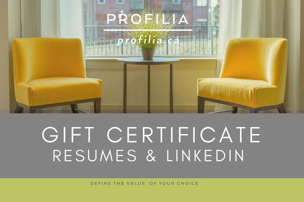 Certificat Cadeau - Profilia - Gift Certificate