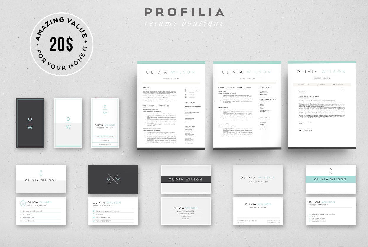 Resume Bundle - Personal branding Trio