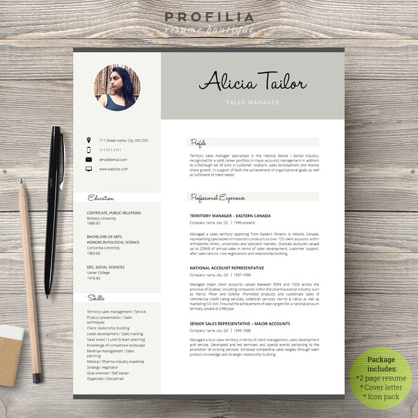 Modern Resume & Cover Letter Template --- Editable word format (#40)